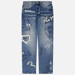 Evisu: Голубые джинсы 
