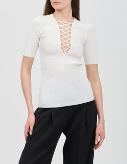 ELISABETTA FRANCHI: Белая футболка 