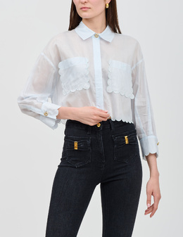 ELISABETTA FRANCHI: Голубая рубашка 