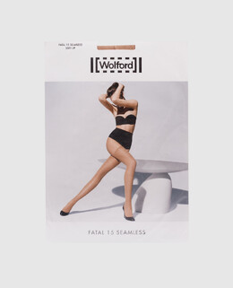 Wolford: Бежевые чулки  Fatal
