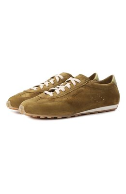 Santoni: Кроссовки цвета хаки 