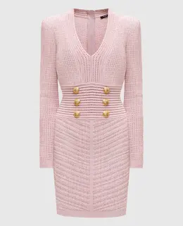 Balmain: Розовое платье 