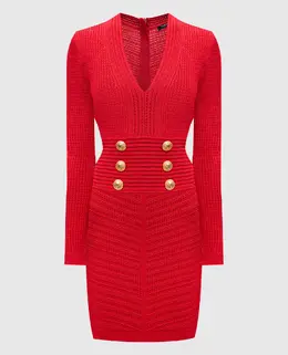 Balmain: Красное платье 