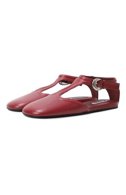 Jil Sander: Бордовые балетки 