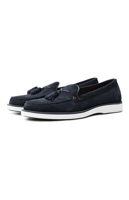 Santoni: Синие туфли 