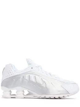 NIKE: Білі кросівки  Shox R4