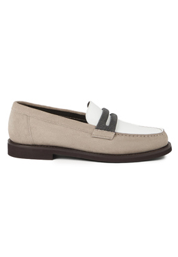 BRUNELLO CUCINELLI: Коричневые лоферы 