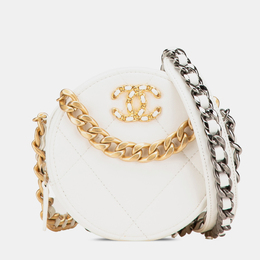 Chanel: Белый клатч 