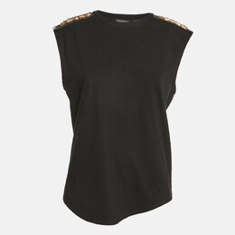 Balmain: Чёрная футболка 