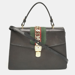 Gucci: Чёрная сумка на руку  Sylvie