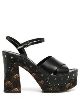 Prada Pre-Owned: Чёрные сандалии 