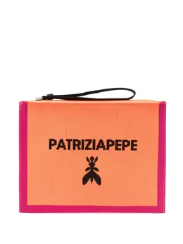Patrizia Pepe: Оранжевый клатч 
