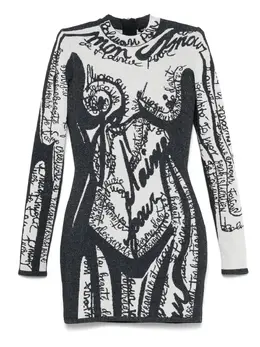 Balmain: Короткое платье 
