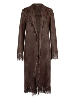 Roberto Cavalli: Кожаное пальто 