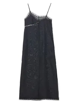 MM6 Maison Margiela: Шёлковое платье 