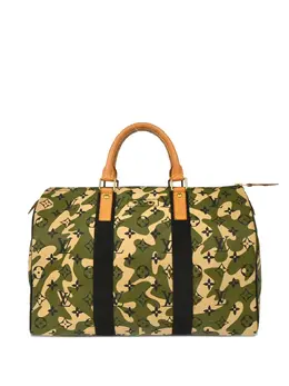 Louis Vuitton Pre-Owned: Зелёная сумка 