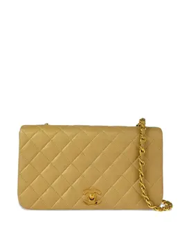 CHANEL Pre-Owned: Бежевая сумка 