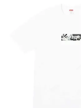 Supreme: Белая футболка  Box Logo