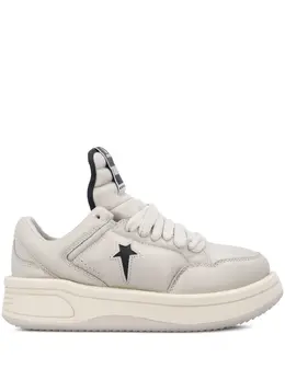 Rick Owens DRKSHDW: Светлые кроссовки 