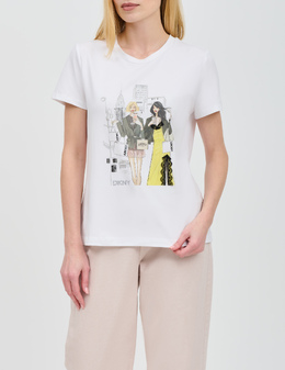DKNY: Білі футболки 