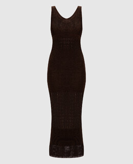 Max Mara: Коричневое платье 