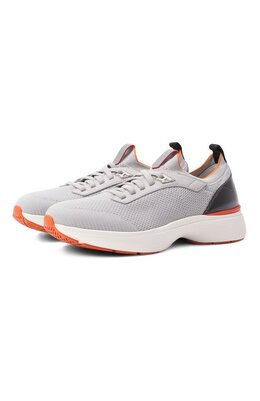 Santoni: Серые кроссовки 