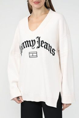 Tommy Jeans: Свитер с v-образным вырезом 