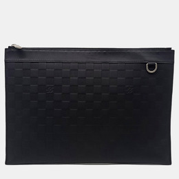Louis Vuitton: Чёрная сумка  Pochette