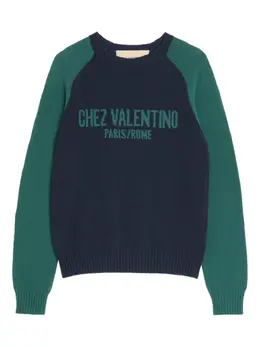 Valentino Garavani: Синий свитер 