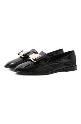 Ferragamo: Чёрные лоферы  Vara