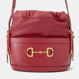 Gucci: Красная сумка  Horsebit 1955
