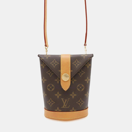 Louis Vuitton: Коричневая сумка 