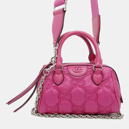 Gucci: Розовая дорожная сумка  GG