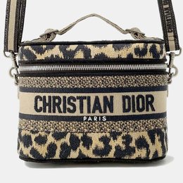 Dior: Сумка с леопардовым принтом 