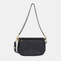 Louis Vuitton: Чёрная сумка  Pochette Accessoires