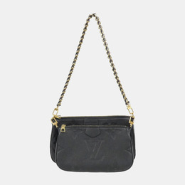 Louis Vuitton: Чёрная сумка  Pochette Accessoires