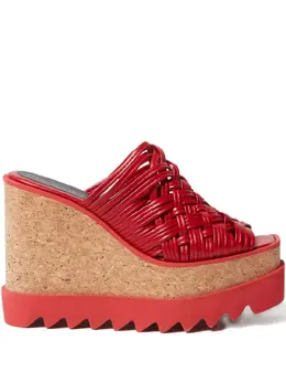 Stella McCartney: Красные сабо  Sneak Elyse