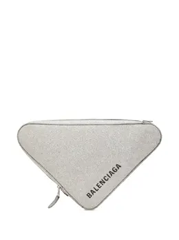 Balenciaga Pre-Owned: Серебристый клатч 