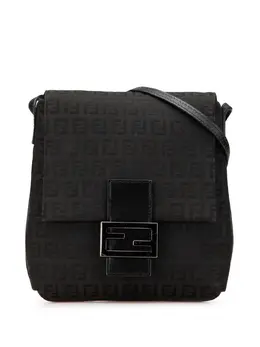 Fendi Pre-Owned: Чёрная сумка через плечо 