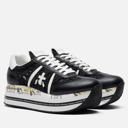 Premiata: Чёрные кроссовки  Beth