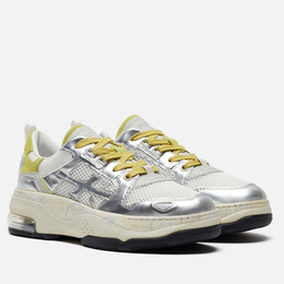 Premiata: Серебристые кроссовки  Drake