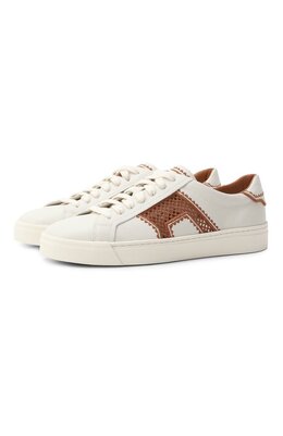 Santoni: Белые кеды 