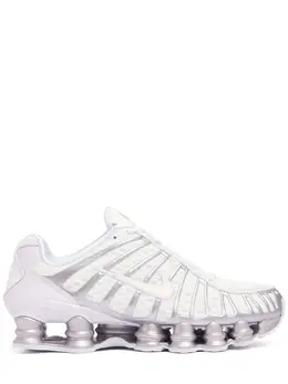 NIKE: Білі кросівки  Shox TL