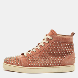 Christian Louboutin: Розовые кроссовки 