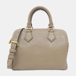 Louis Vuitton: Бежевая сумка  Speedy