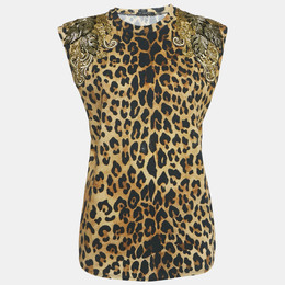Balmain: Коричневая майка 