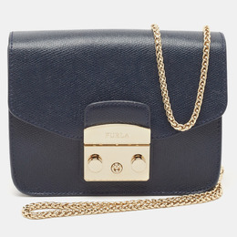 Furla: Синяя сумка через плечо  Metropolis Mini