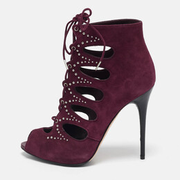 Alexander McQueen: Бордовые ботинки 