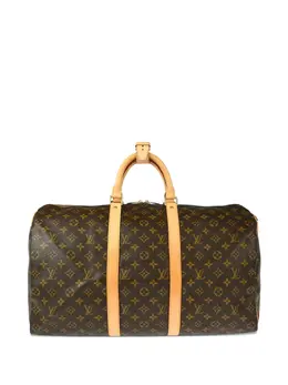 Louis Vuitton Pre-Owned: Коричневая дорожная сумка 