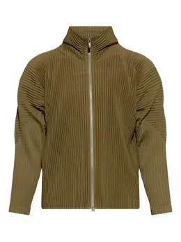 Homme Plissé Issey Miyake: Зелёная куртка 